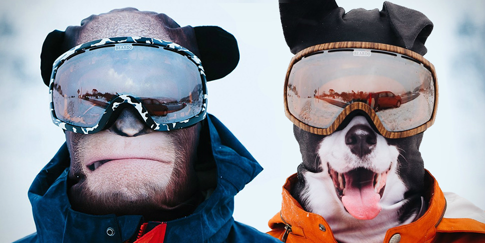 Realistische skimaskers zorgen voor een wintersport