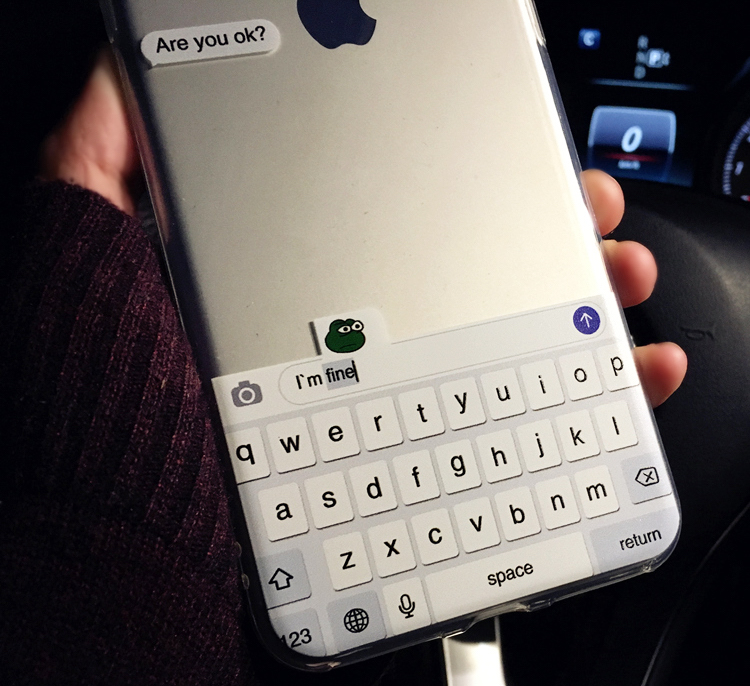 AliExpress smartphone case text