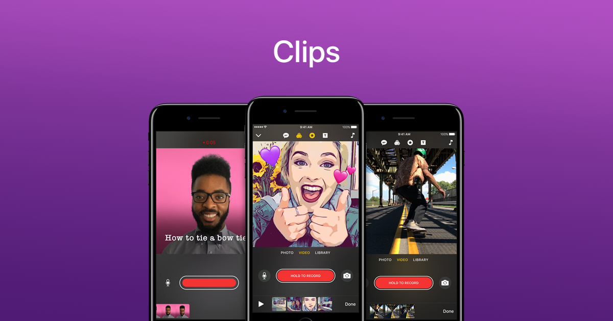 iPhone-app voor iOS-clips