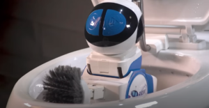 Bizarre robot die toilet schoonmaakt is de puurste vorm van luiheid