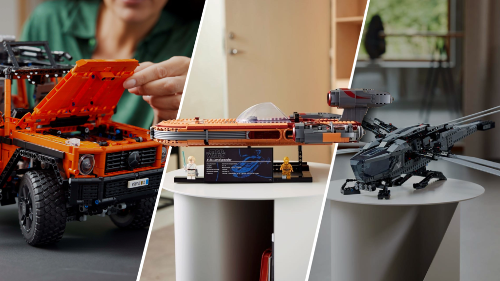Lego Luke Skywalker Landspeeder, Mercedes en Ornithopter Dune