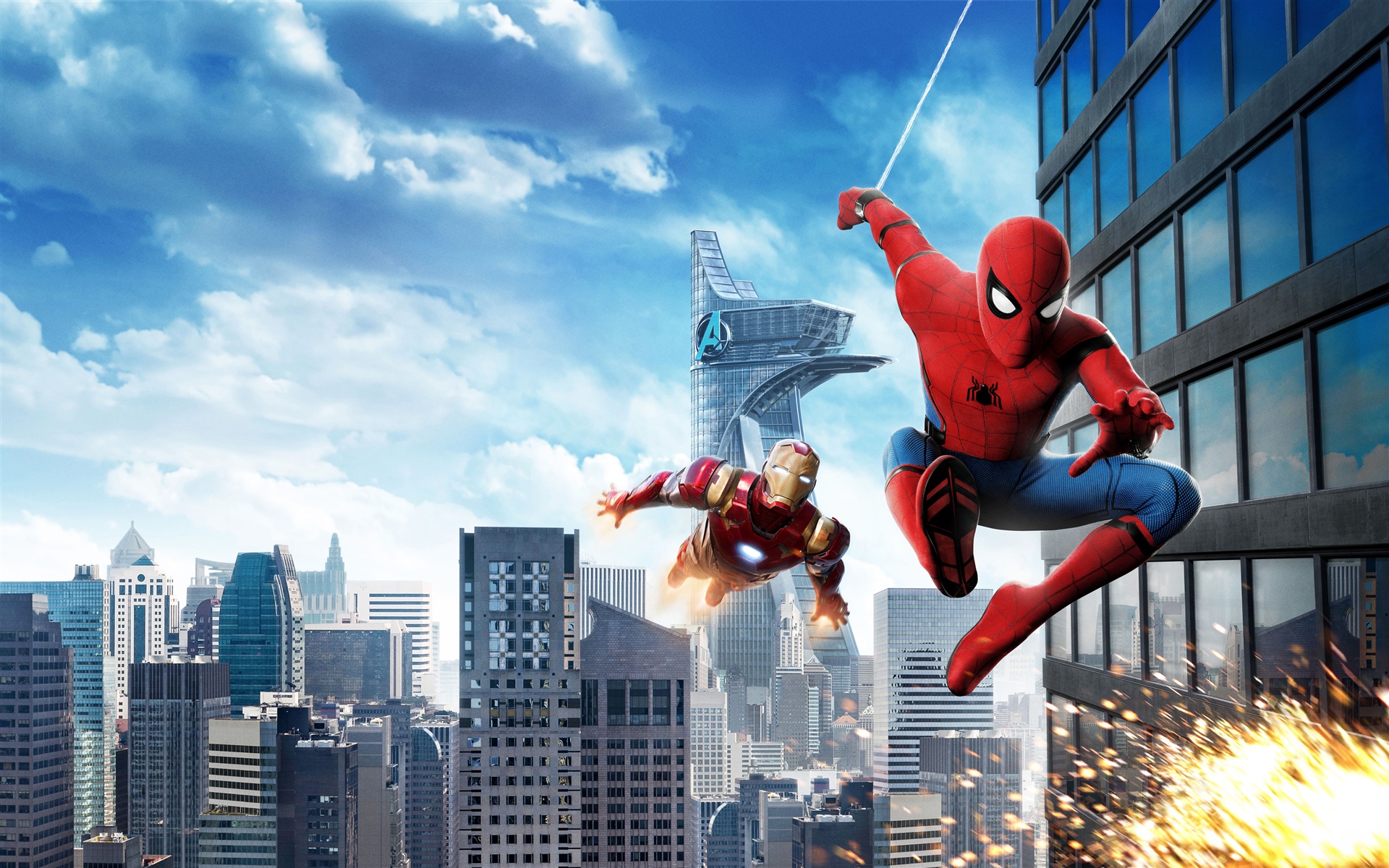 Een alternatieve poster van Spider-Man Homecoming in het MCU